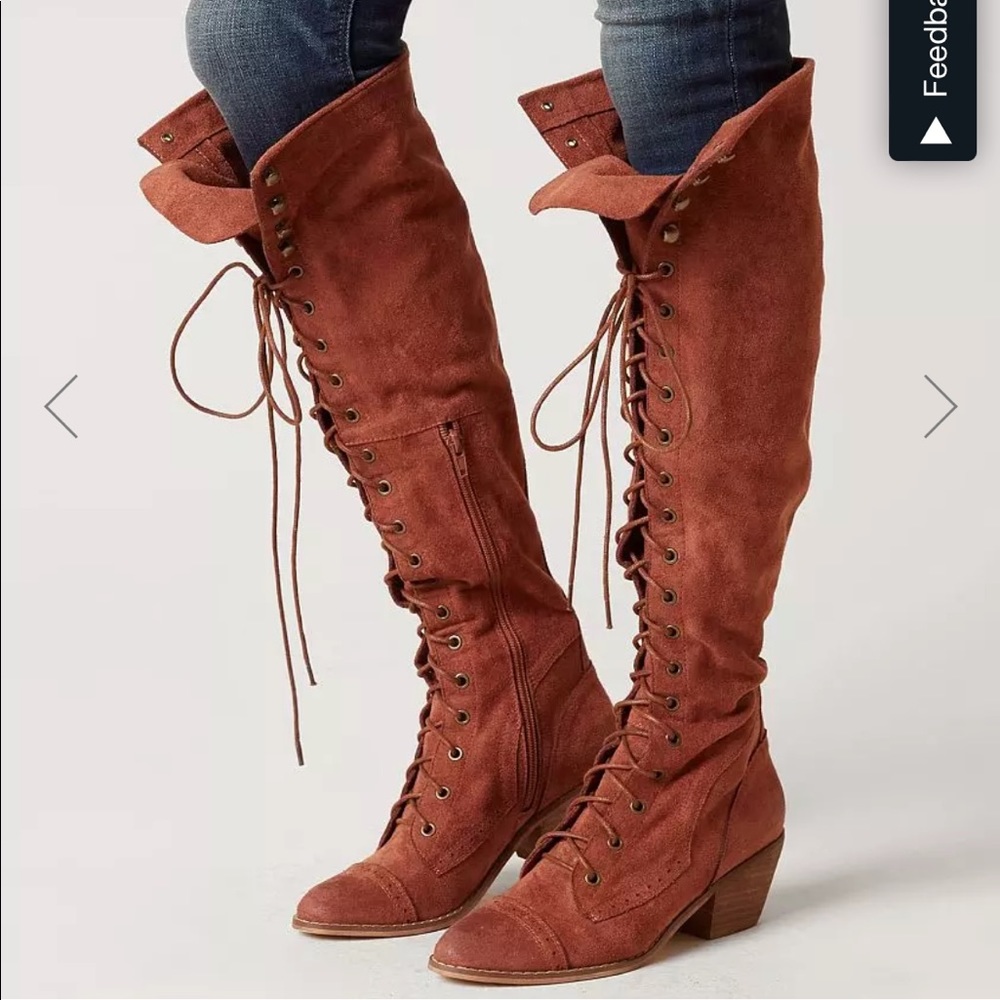 The Buckle lace up boots